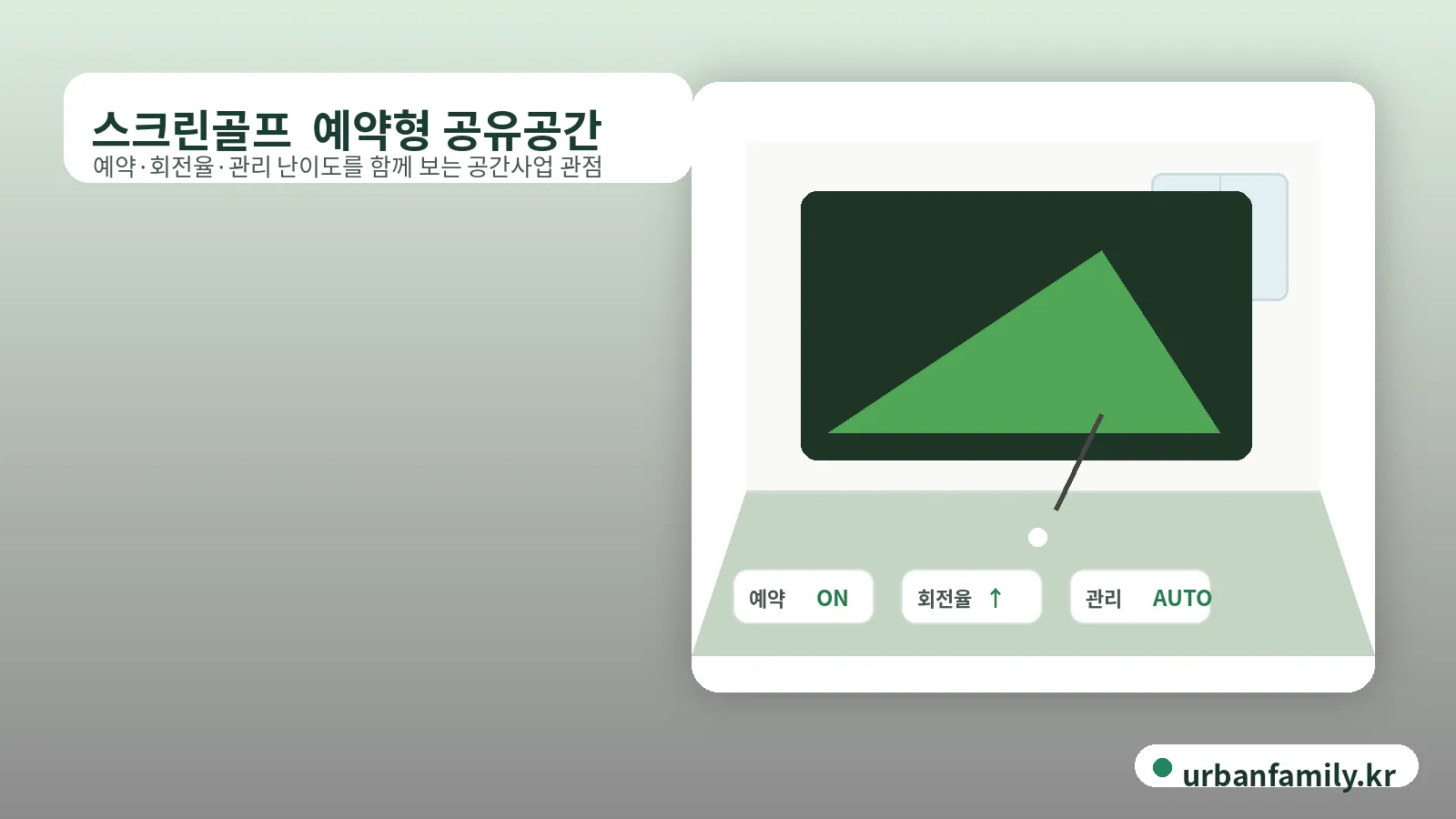 스크린골프 예약형 공유공간